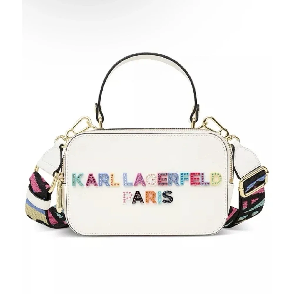 Karl Lagerfeld Paris Simone Lunchbox Crossbody Color wet Why/Stone